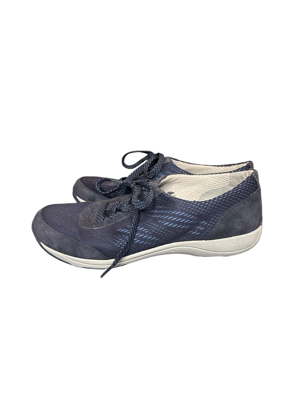Dansko Hayes Navy Knit Lace Up Comfort Walking Shoes EU 40 US 9.5